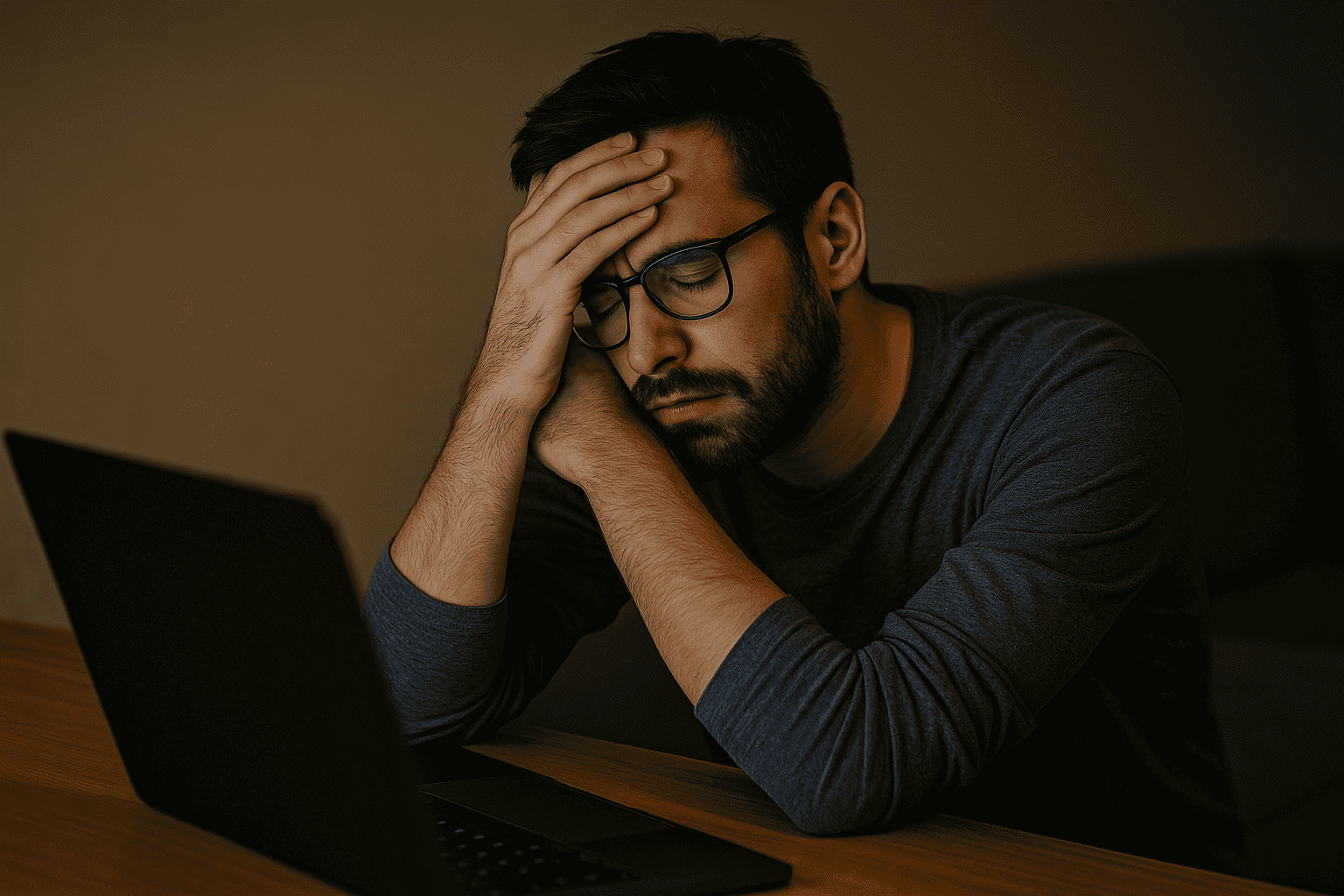man burnout